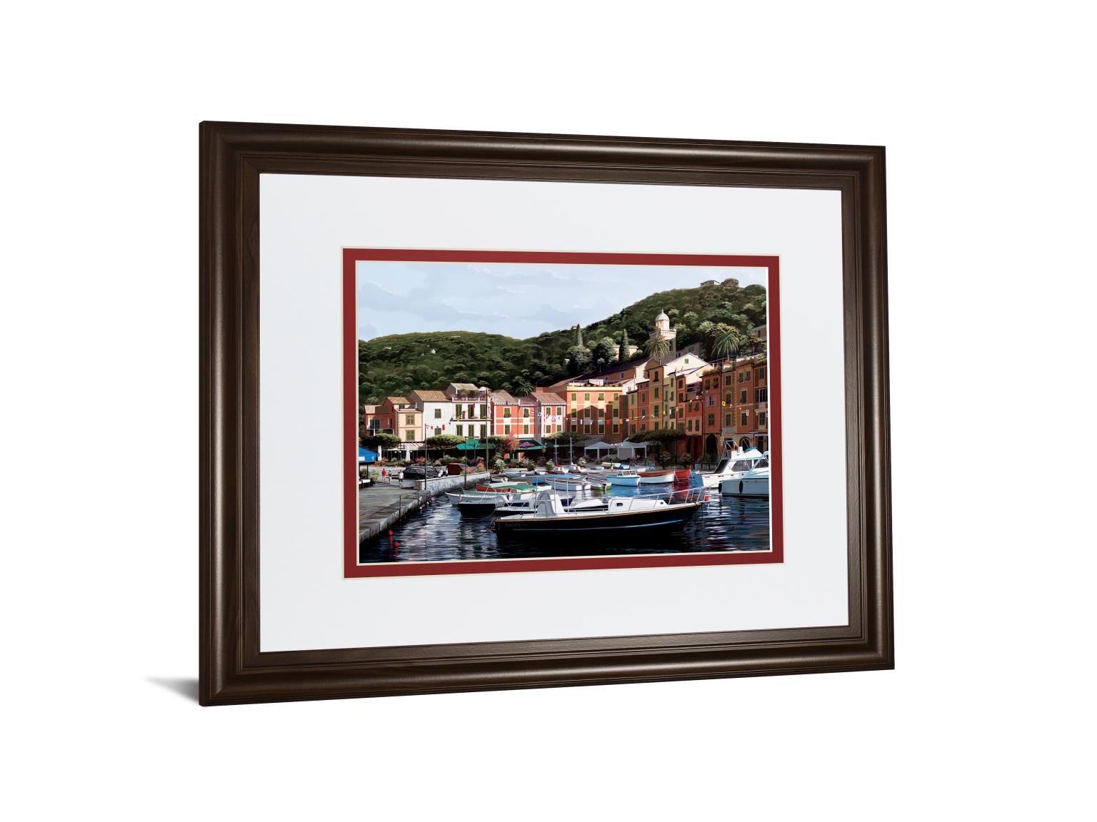 Sunshine Over Portofino By Saunders, B. 34X40 Framed Print