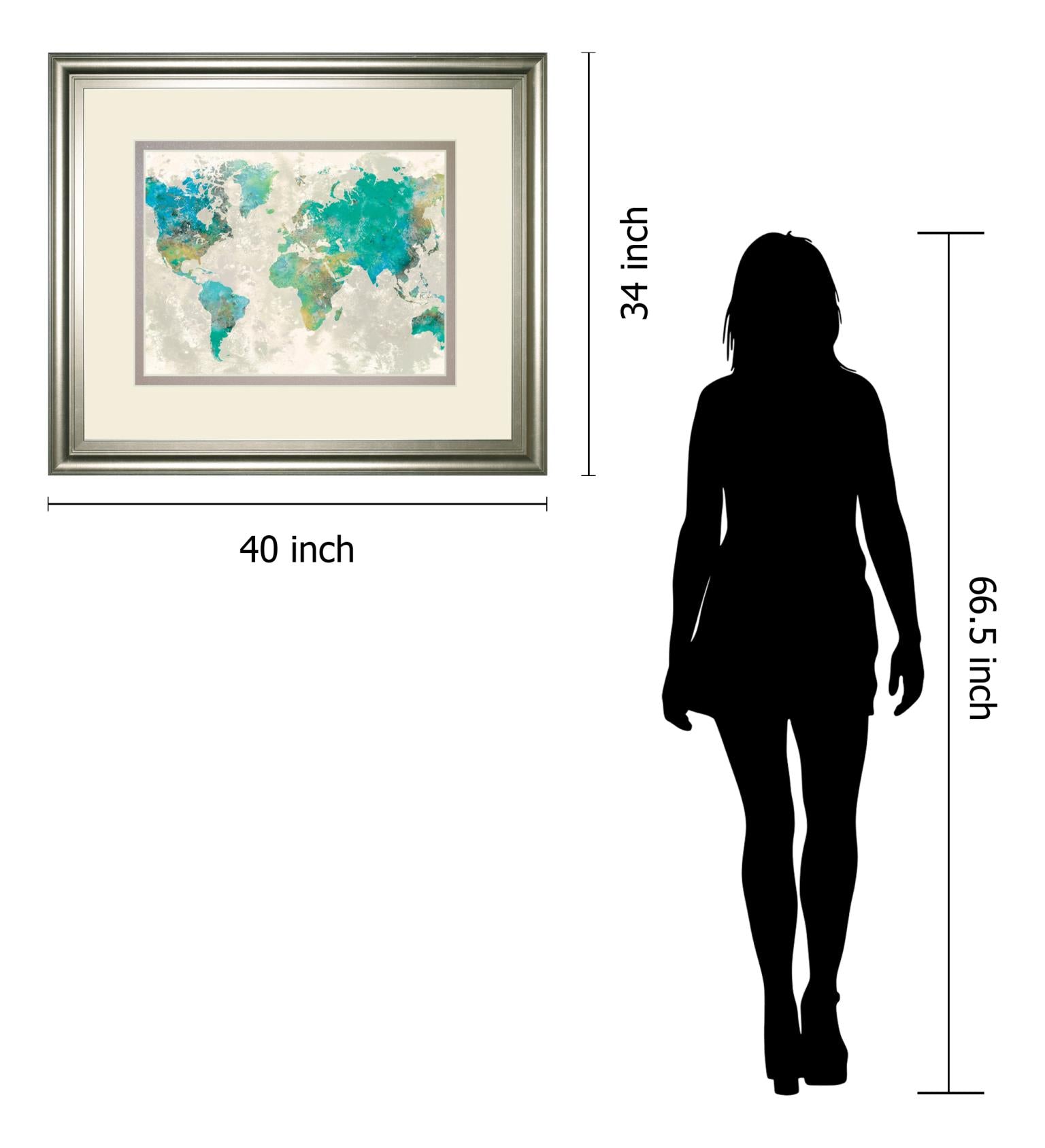 No Borders By Fontaine, S. 34X40 Framed Print