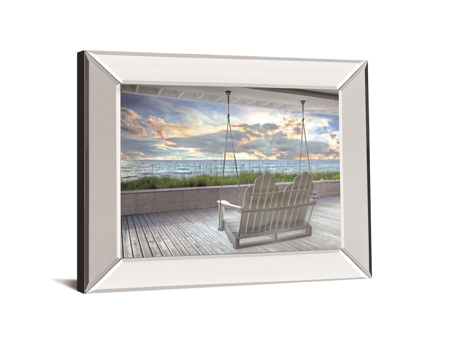 Swing At The Beach By Celebrate Life Gallery 34X40 Mirror Frame Print