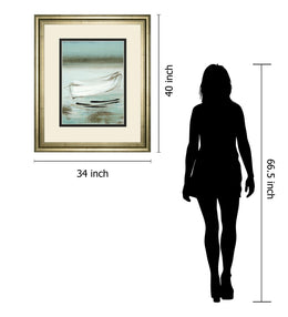 Canoe By Mcalpine, H. 34X40 Framed Print