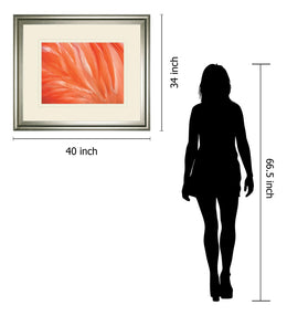 Danza De La Pluna By Ortegam X. 34X40 Framed Print