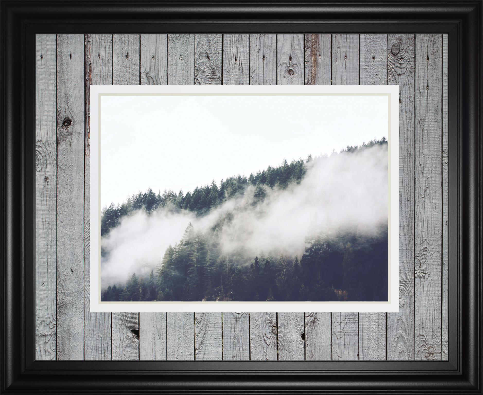 Foggy Forest I By Sisi & Seb 34X40 Framed Print