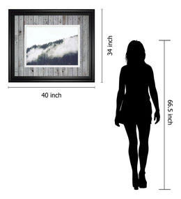 Foggy Forest I By Sisi & Seb 34X40 Framed Print