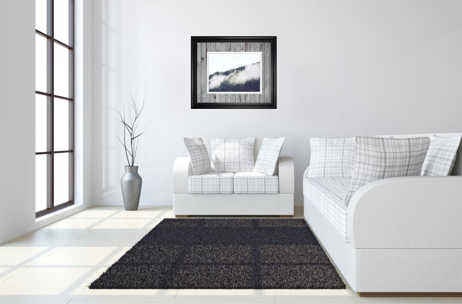 Foggy Forest I By Sisi & Seb 34X40 Framed Print