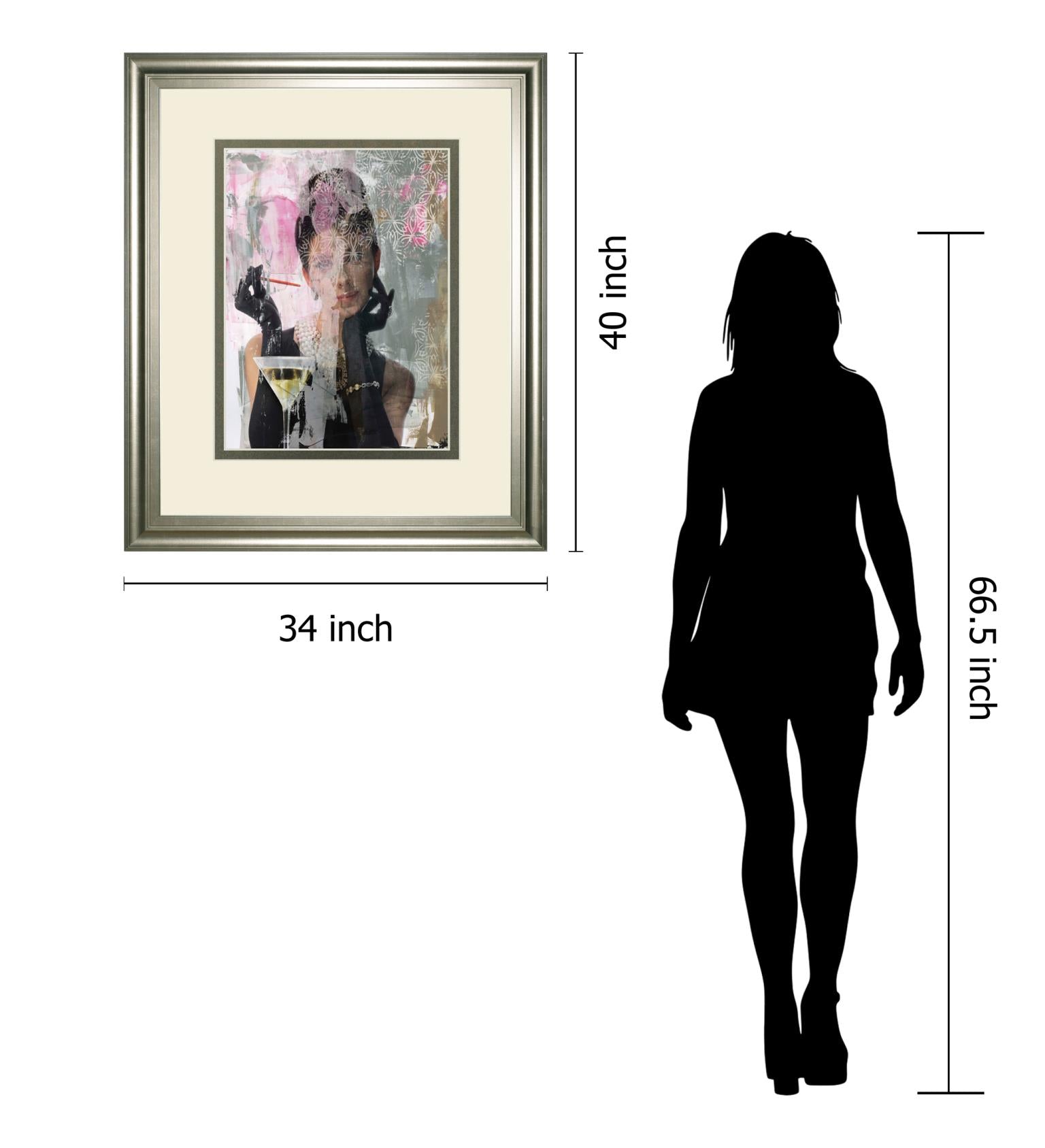 Lady Of Class By Amiee Wilson 34X40 Framed Print