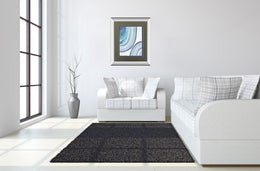 Endless Blue Ii By Eva Watts 34X40 Mirror Frame Print