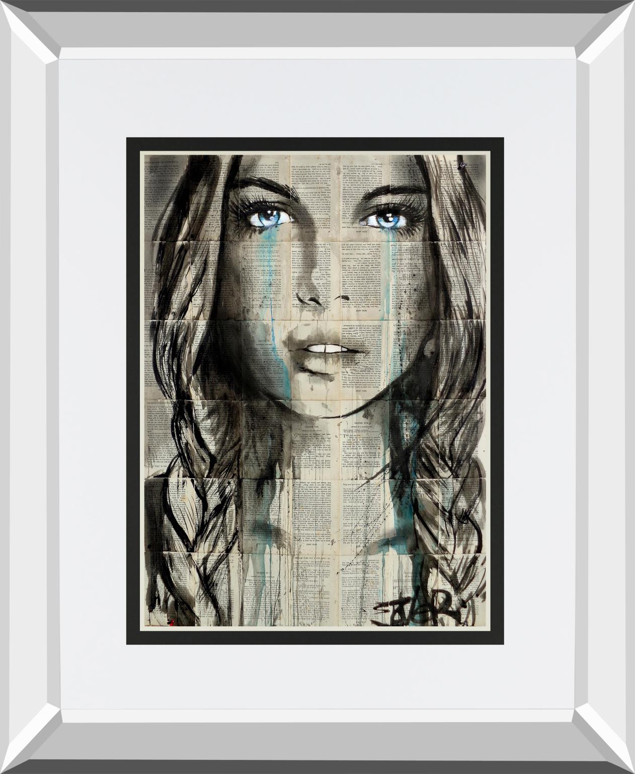 Blue Shore  By Loui Jover 34X40 Mirror Frame Print