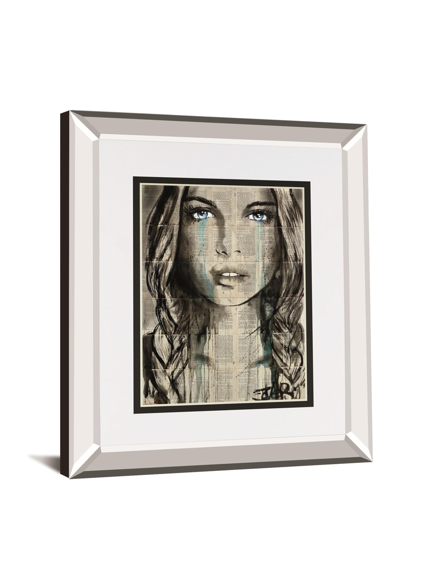 Blue Shore  By Loui Jover 34X40 Mirror Frame Print