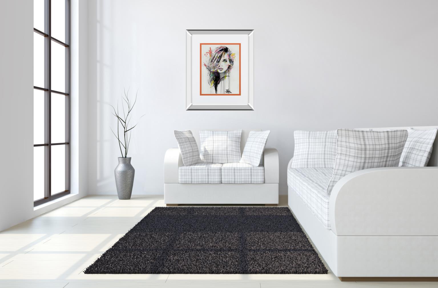 Far Horizons  By Loui Jover 34X40 Mirror Frame Print