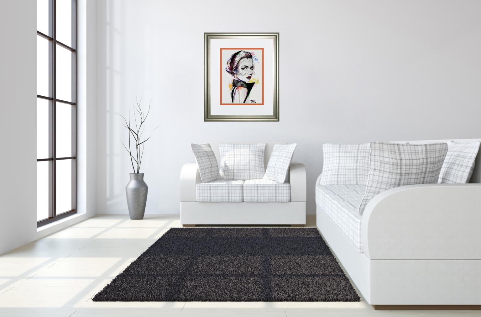 Virginia  By Loui Jover 34X40 Framed Print