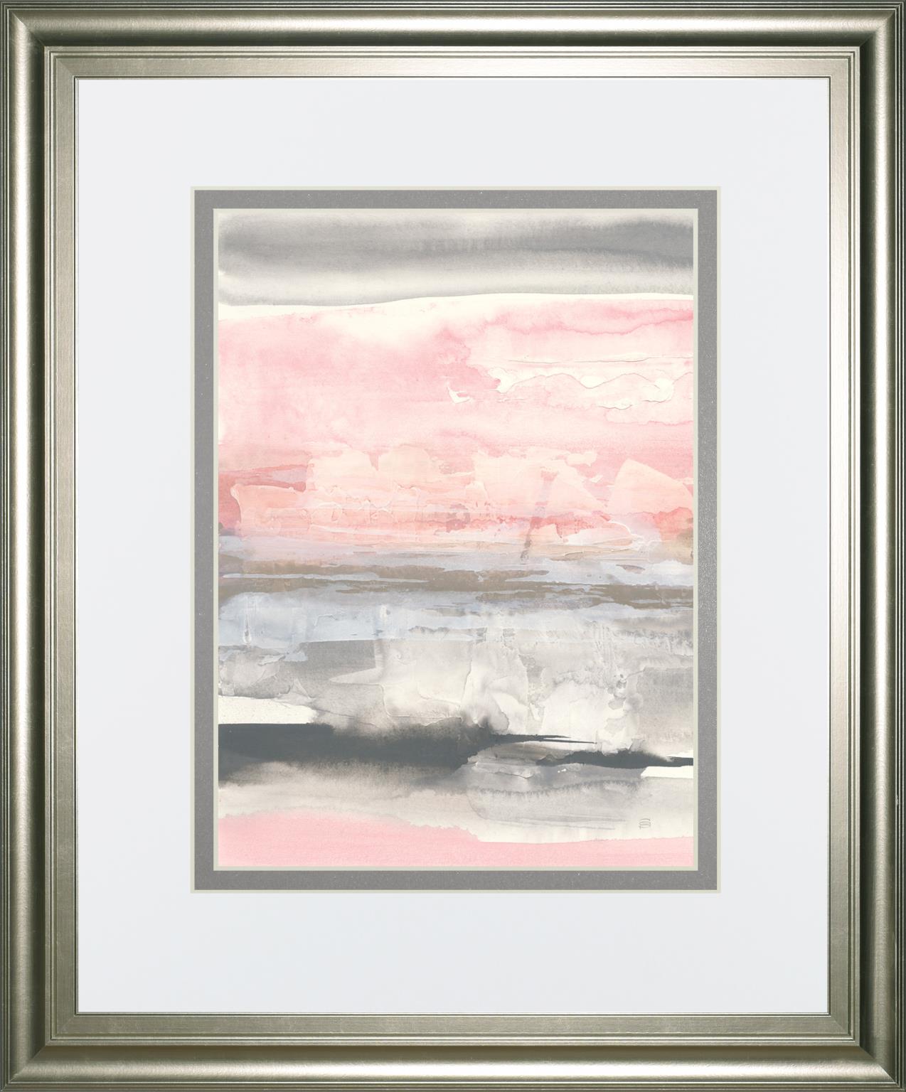 Charcoal And Blush Ii By Chris Paschke 34X40 Framed Print