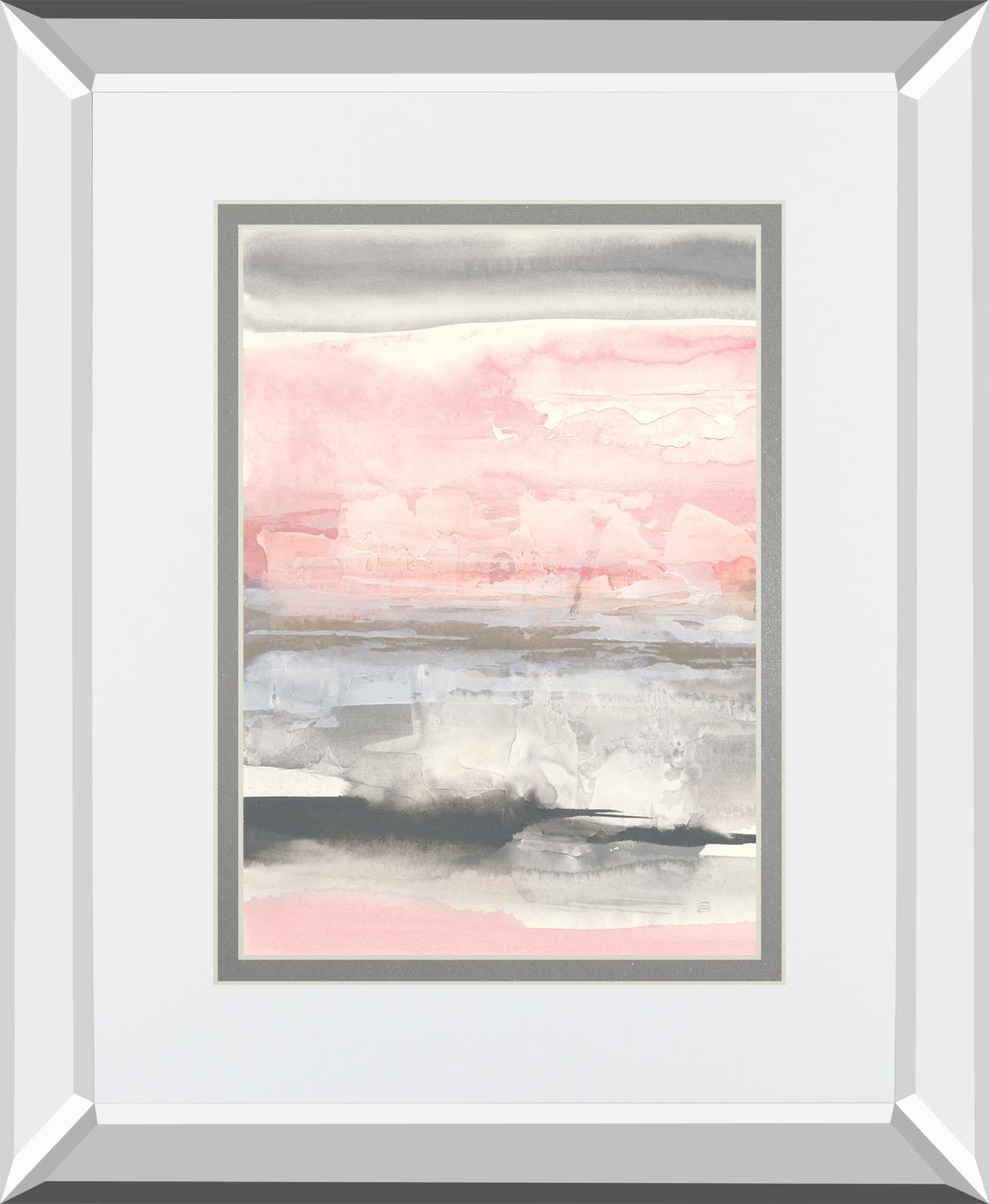 Charcoal And Blush Ii By Chris Paschke 34X40 Mirror Frame Print