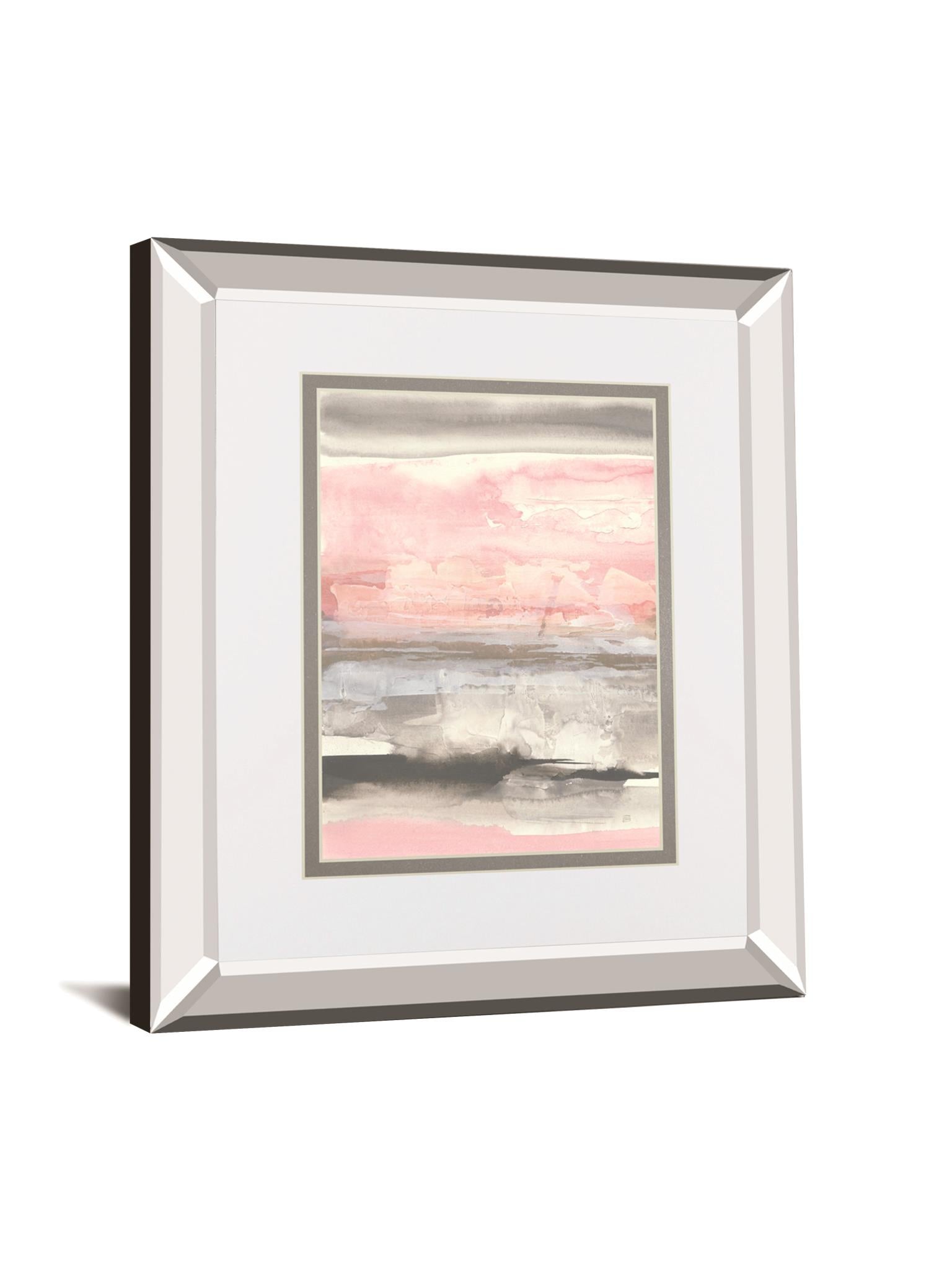 Charcoal And Blush Ii By Chris Paschke 34X40 Mirror Frame Print