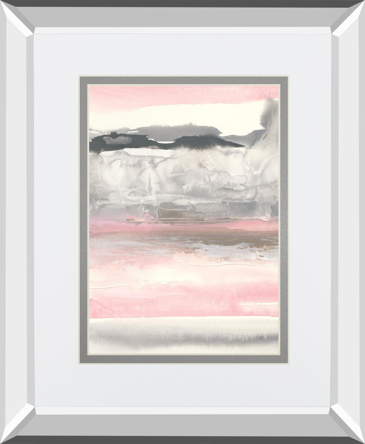 Charcoal And Blush I By Chris Paschke 34X40 Mirror Frame Print