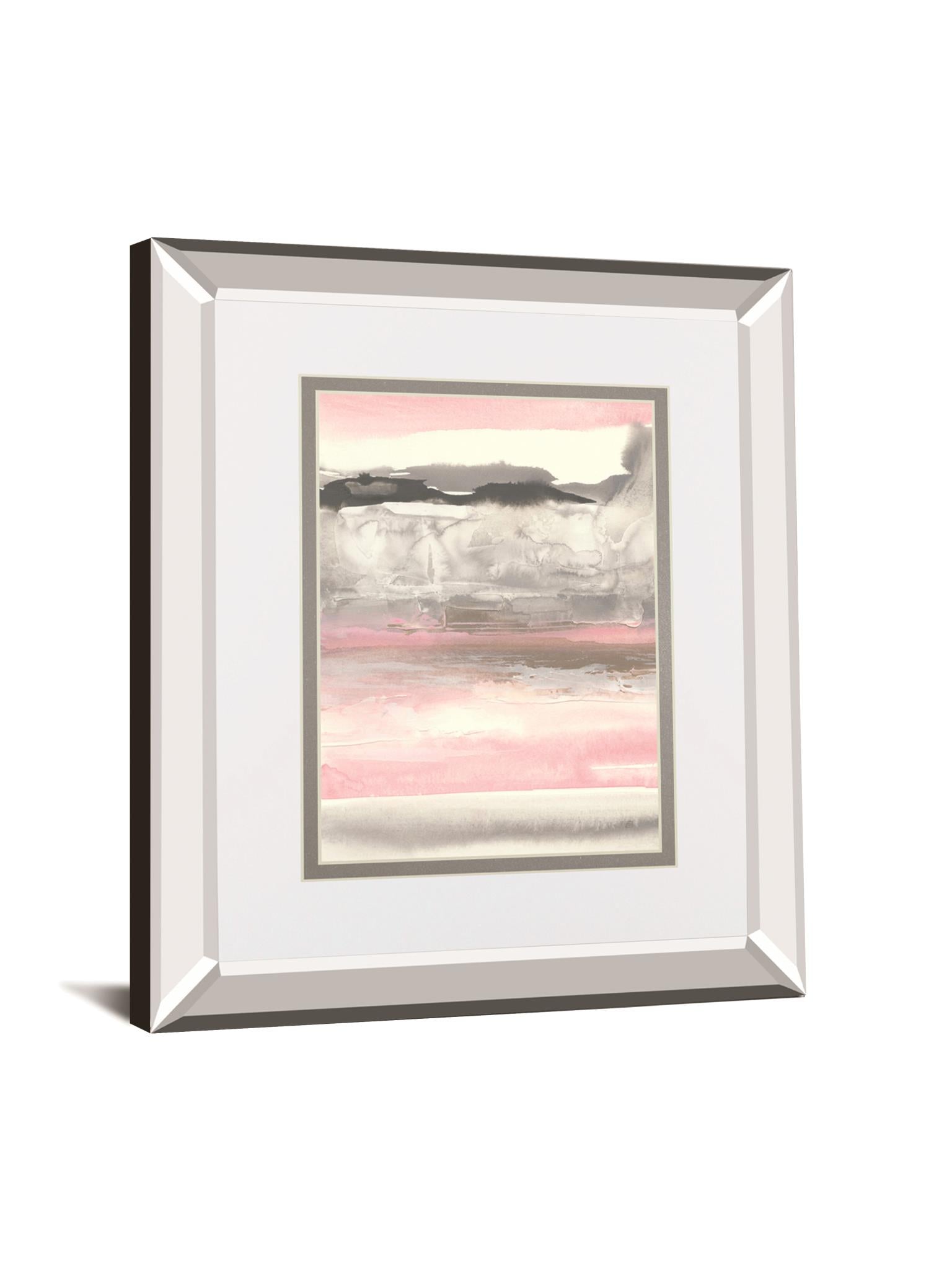 Charcoal And Blush I By Chris Paschke 34X40 Mirror Frame Print