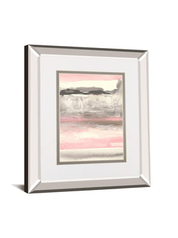 Charcoal And Blush I By Chris Paschke 34X40 Mirror Frame Print