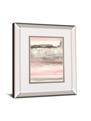 Charcoal And Blush I By Chris Paschke 34X40 Mirror Frame Print
