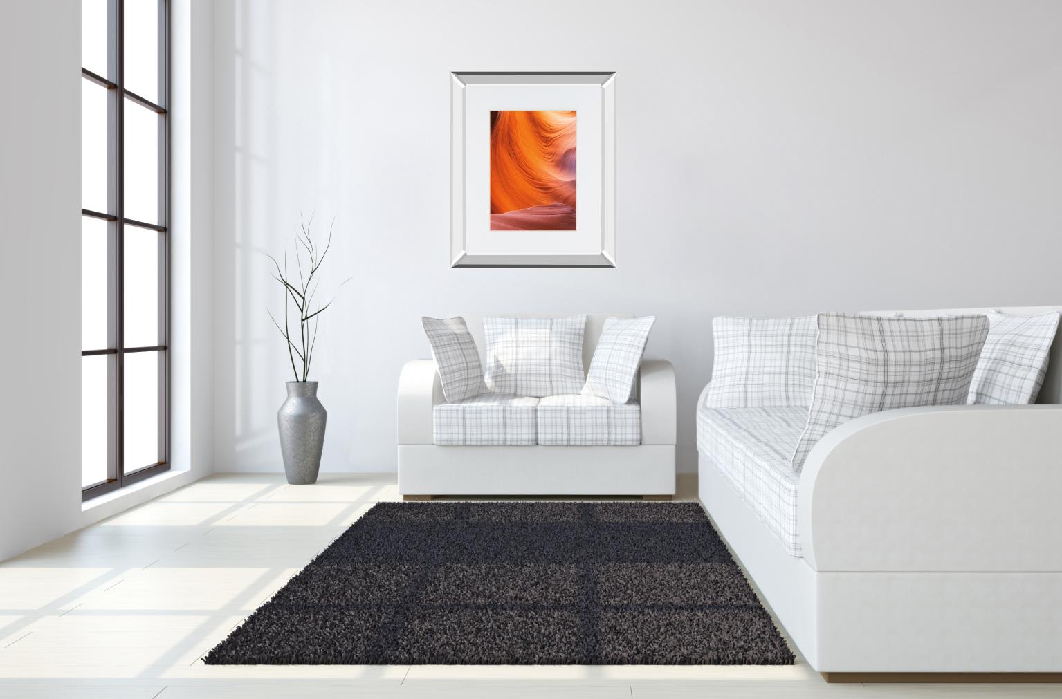 Lower Antelope Canyon Vii By Alan Majchrowicz 34X40 Mirror Frame Print