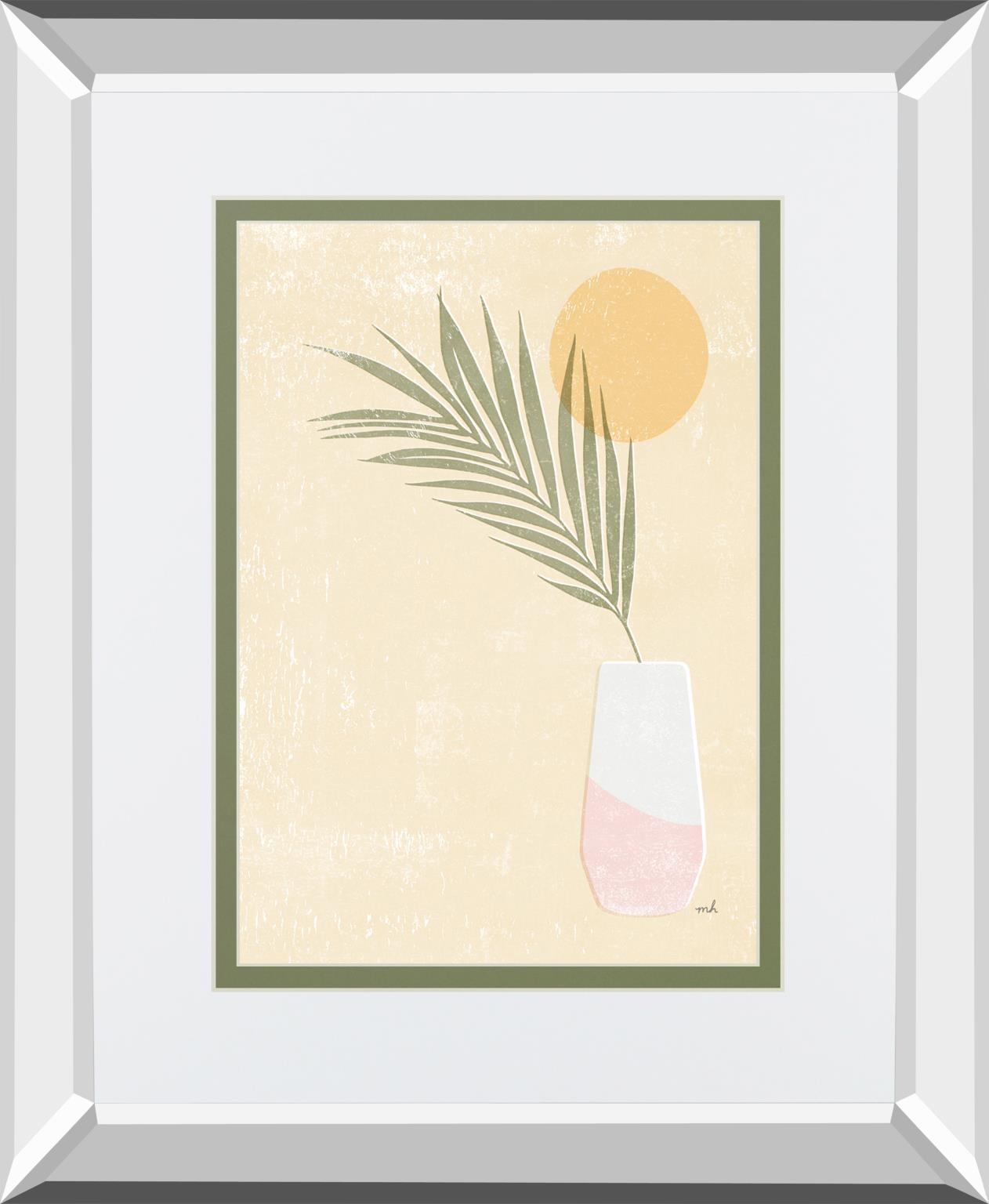 Sun Palm Ii Blush By Moira Hershey 34X40 Mirror Frame Print