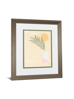 Sun Palm Ii Blush By Moira Hershey 34X40 Framed Print