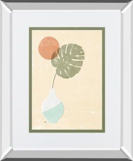 Sun Palm I Mint By Moira Hershey 34X40 Mirror Frame Print