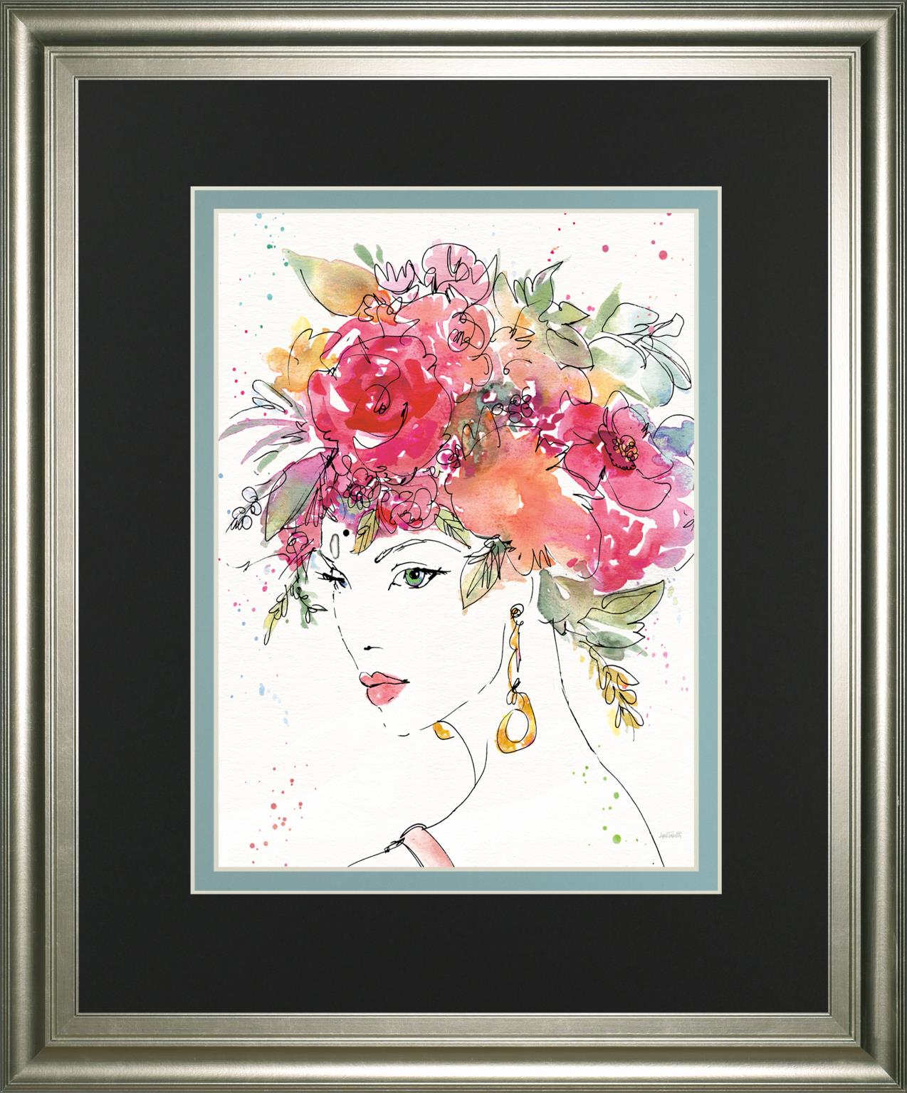 Floral Figures Ii By Anne Tavoletti 34X40 Framed Print