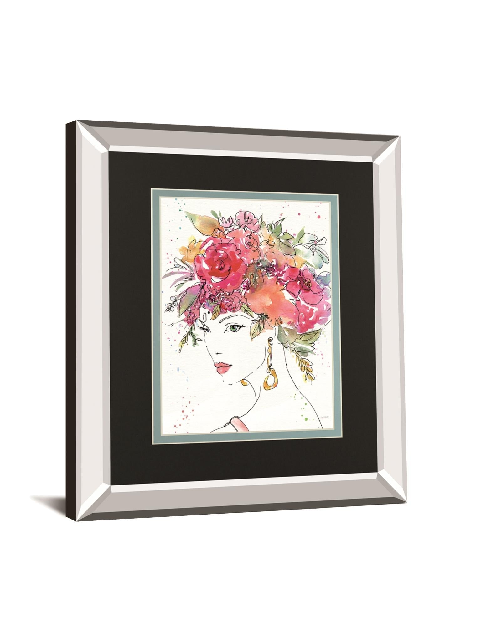Floral Figures Ii By Anne Tavoletti 34X40 Mirror Frame Print