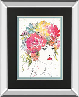 Floral Figures I By Anne Tavoletti 34X40 Mirror Frame Print