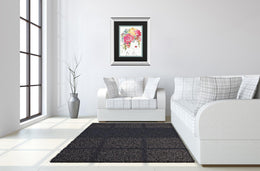 Floral Figures I By Anne Tavoletti 34X40 Mirror Frame Print