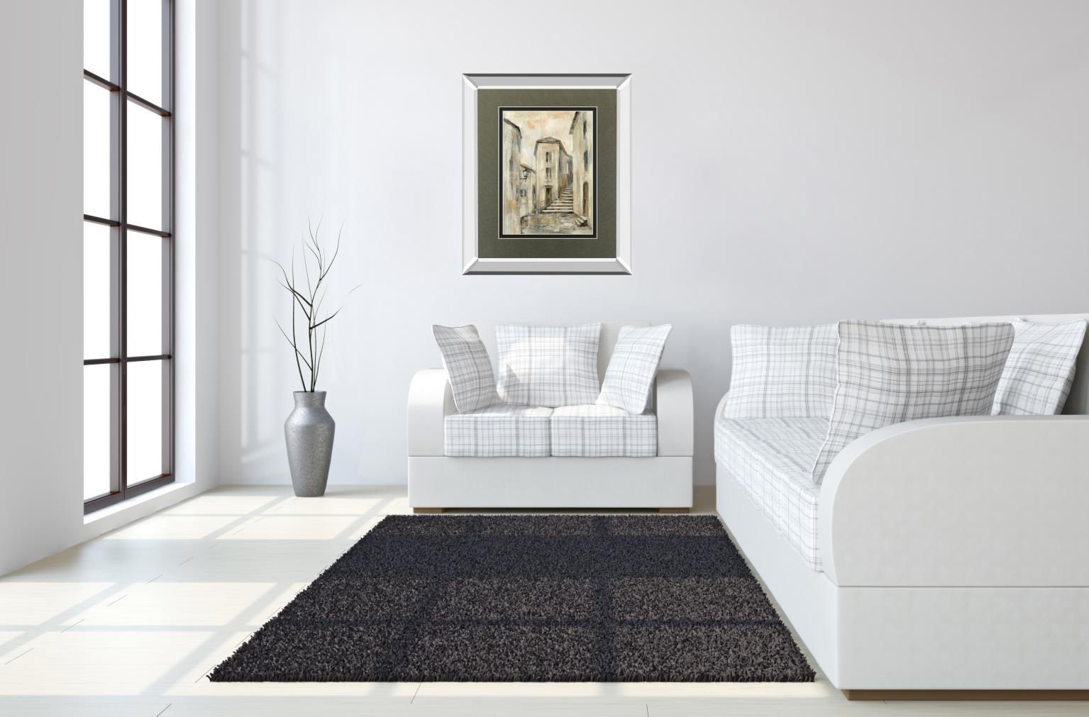 European Village I V2 By Silvia Vassileva 34X40 Mirror Frame Print
