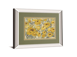 Yellow Roses By Silvia Vassileva 34X40 Mirror Frame Print
