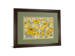 Yellow Roses By Silvia Vassileva 34X40 Framed Print