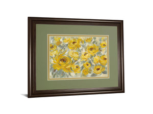Yellow Roses By Silvia Vassileva 34X40 Framed Print