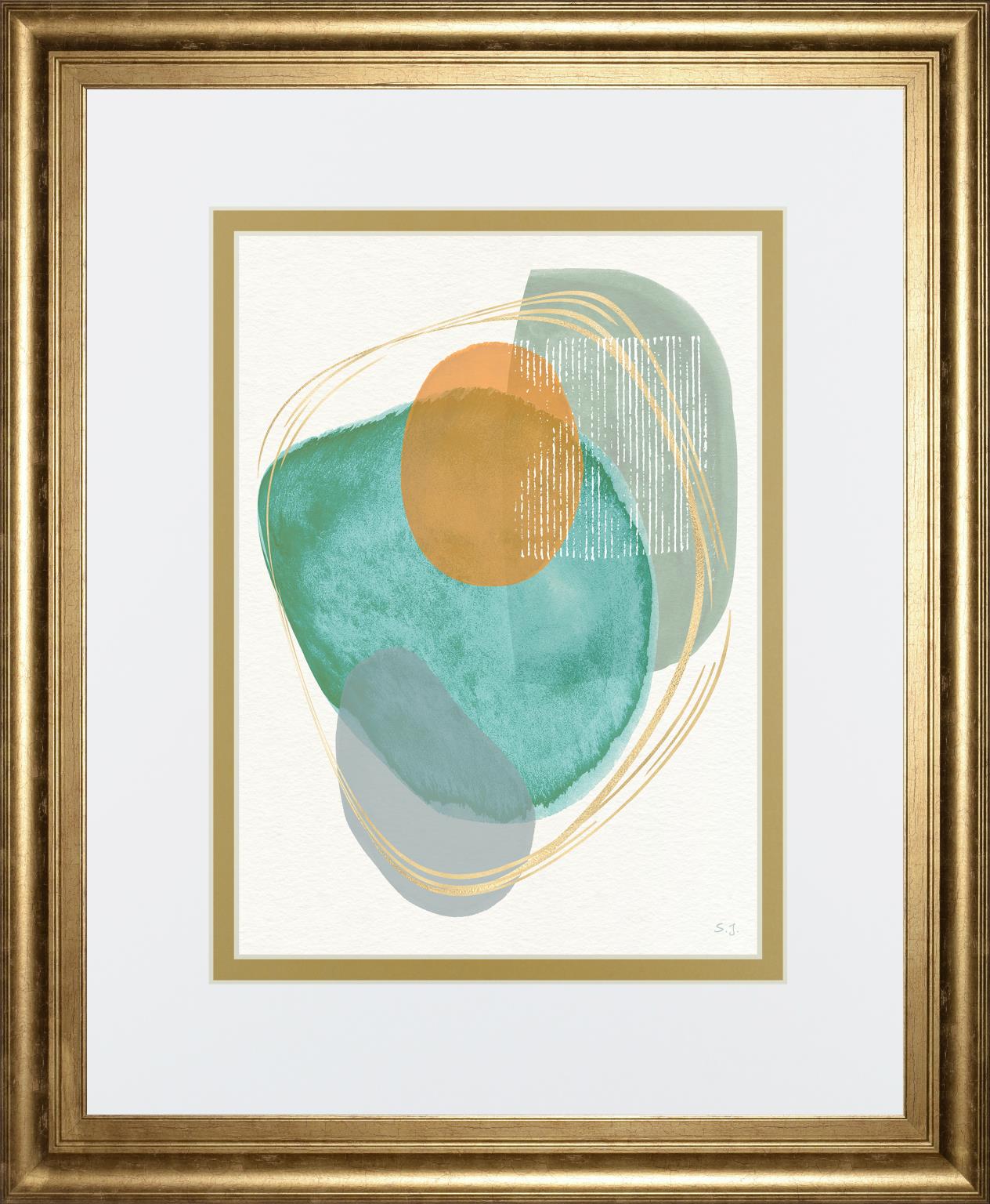 River Jewels I By Susan Jill 34X40 Framed Print