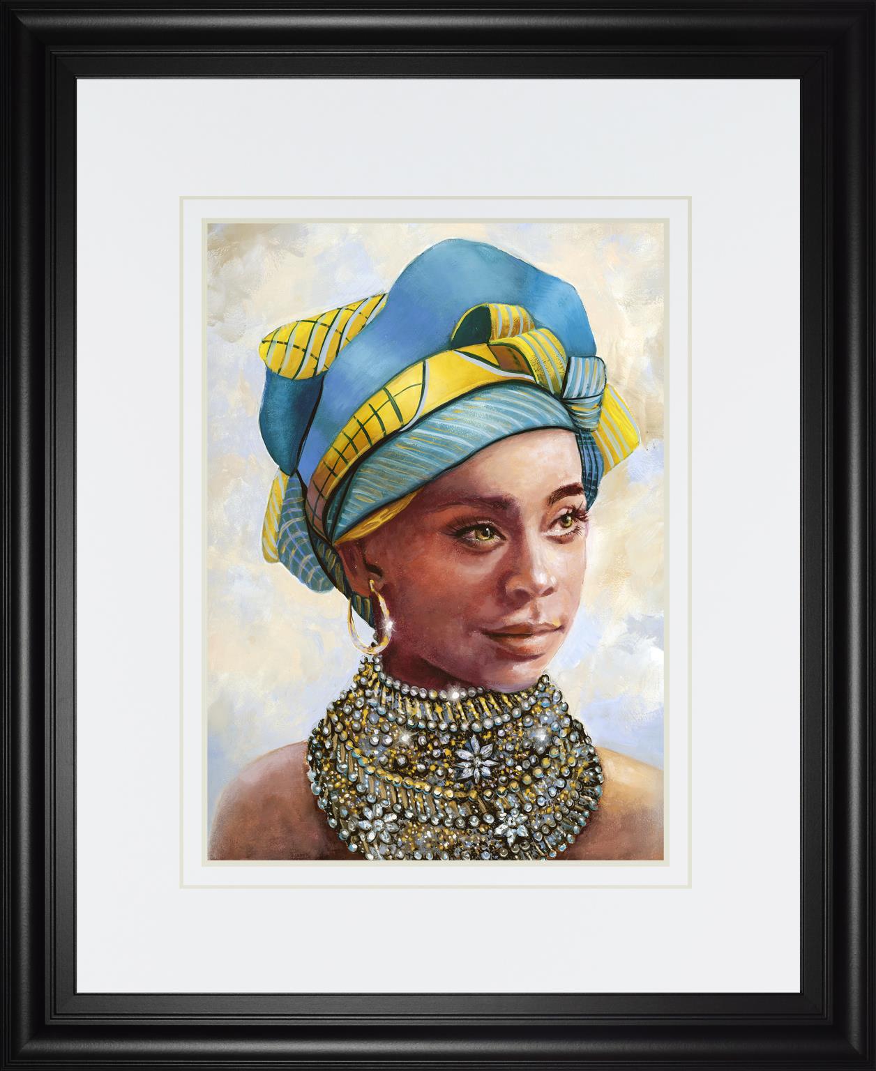 Soulful Beauty I By Donna Brooks 34X40 Framed Print