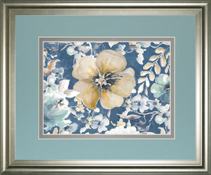 Indigo Beautiful I By Patriciapinto 34X40 Framed Print