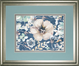 Indigo Beautiful Ii By Patricia Pinto 34X40 Framed Print