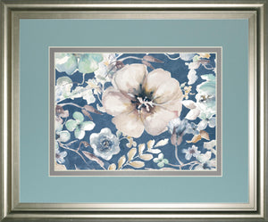 Indigo Beautiful Ii By Patricia Pinto 34X40 Framed Print