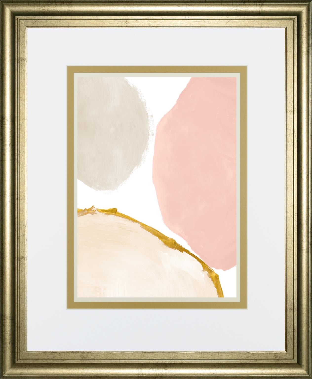 Blush All Year Round Abstract Ii By Lanieloreth 34X40 Framed Print