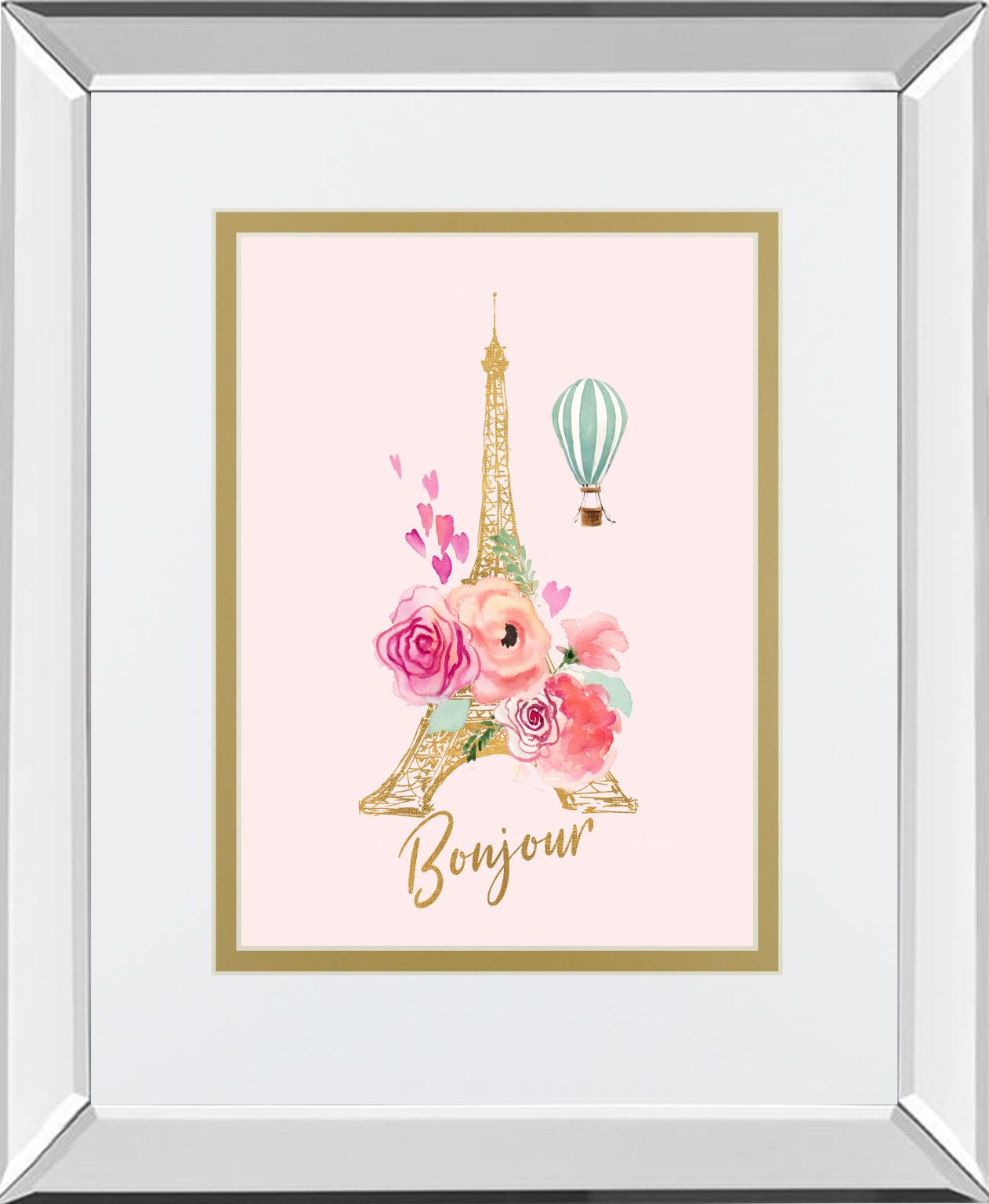 Paris Bonjour By Lanieloreth 34X40 Mirror Frame Print