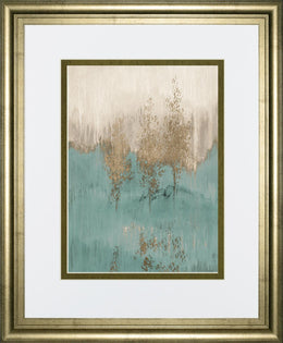 Through The Gold Trees Abstract I By Lanieloreth 34X40 Framed Print