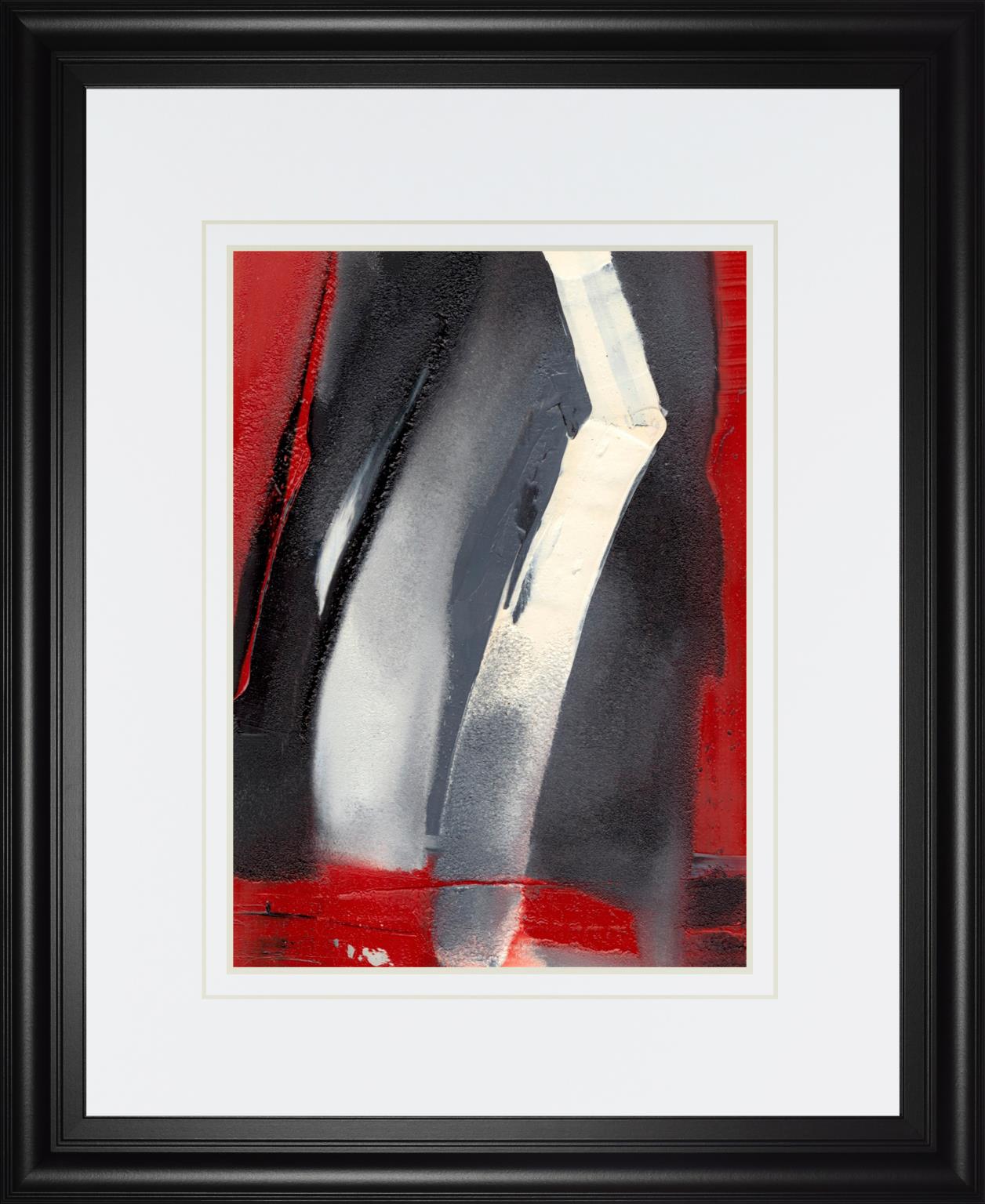 Red Streak Iii By Sharon Gordon 34X40 Framed Print