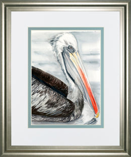 Grey Pelican I By Jennifer Paxton Parker 34X40 Framed Print