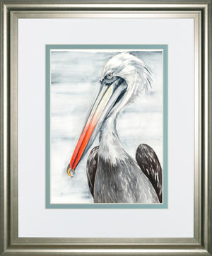 Grey Pelican Ii By Jennifer Paxton Parker 34X40 Framed Print