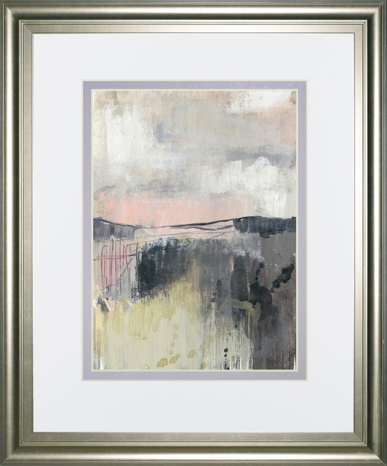 Blush Horizon I By Jennifer Goldberger 34X40 Framed Print