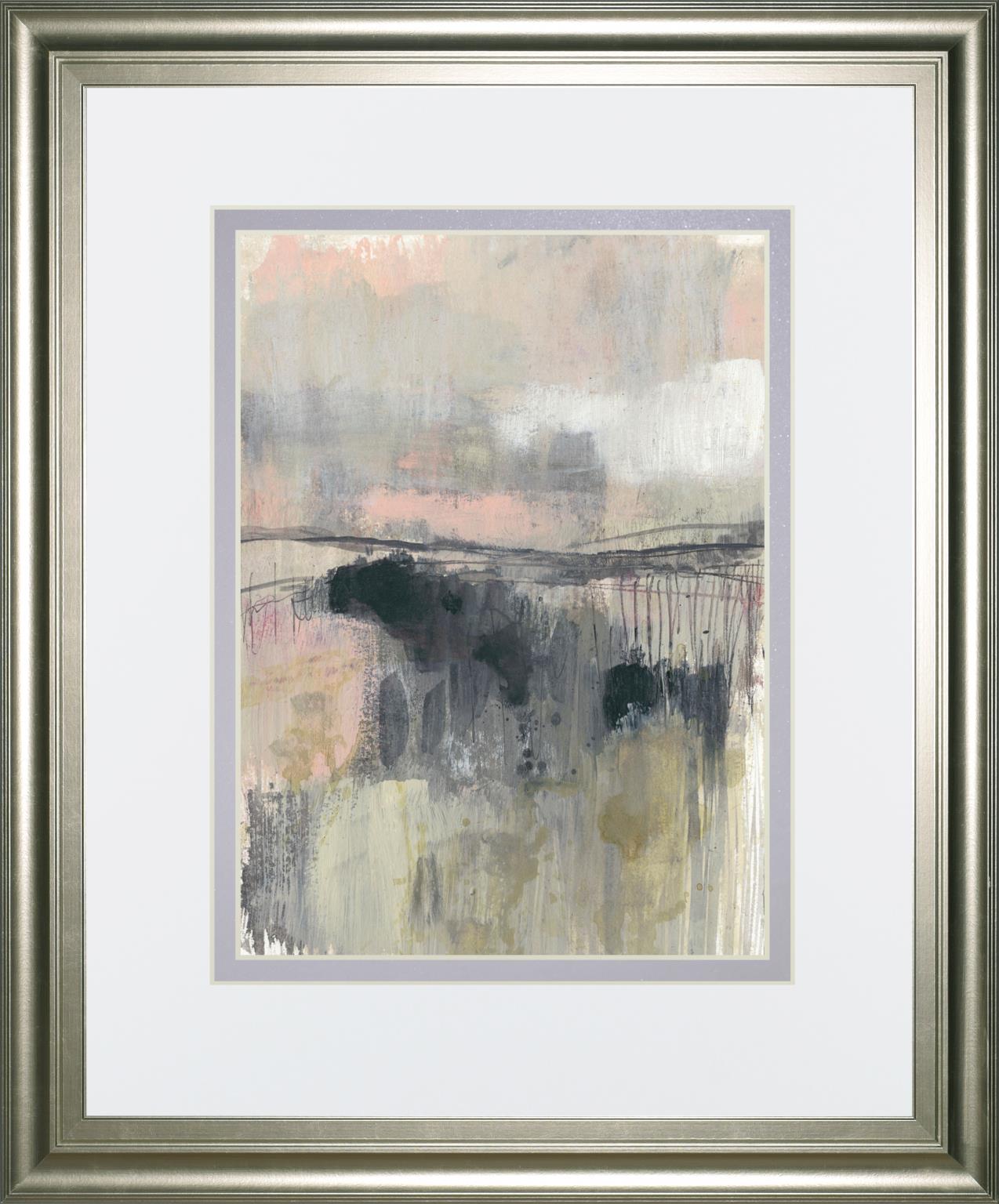Blush Horizon Ii By Jennifer Goldberger 34X40 Framed Print