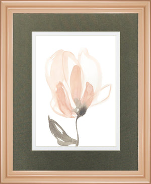 Blush Petals Ii By Jennifer Goldberger 34X40 Framed Print