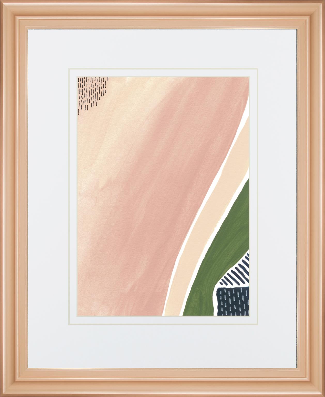Simple Marks Ii By Regina Moore 34X40 Framed Print