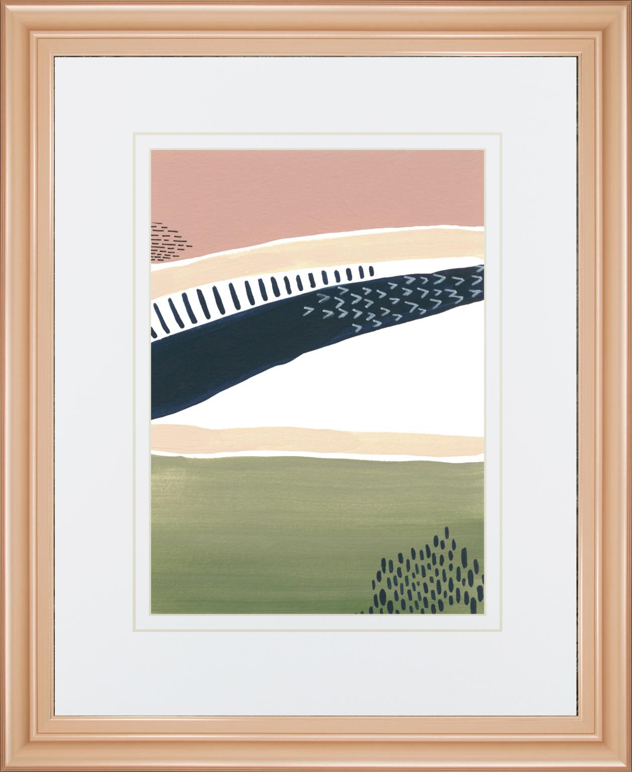 Simple Marks Iii By Regina Moore 34X40 Framed Print