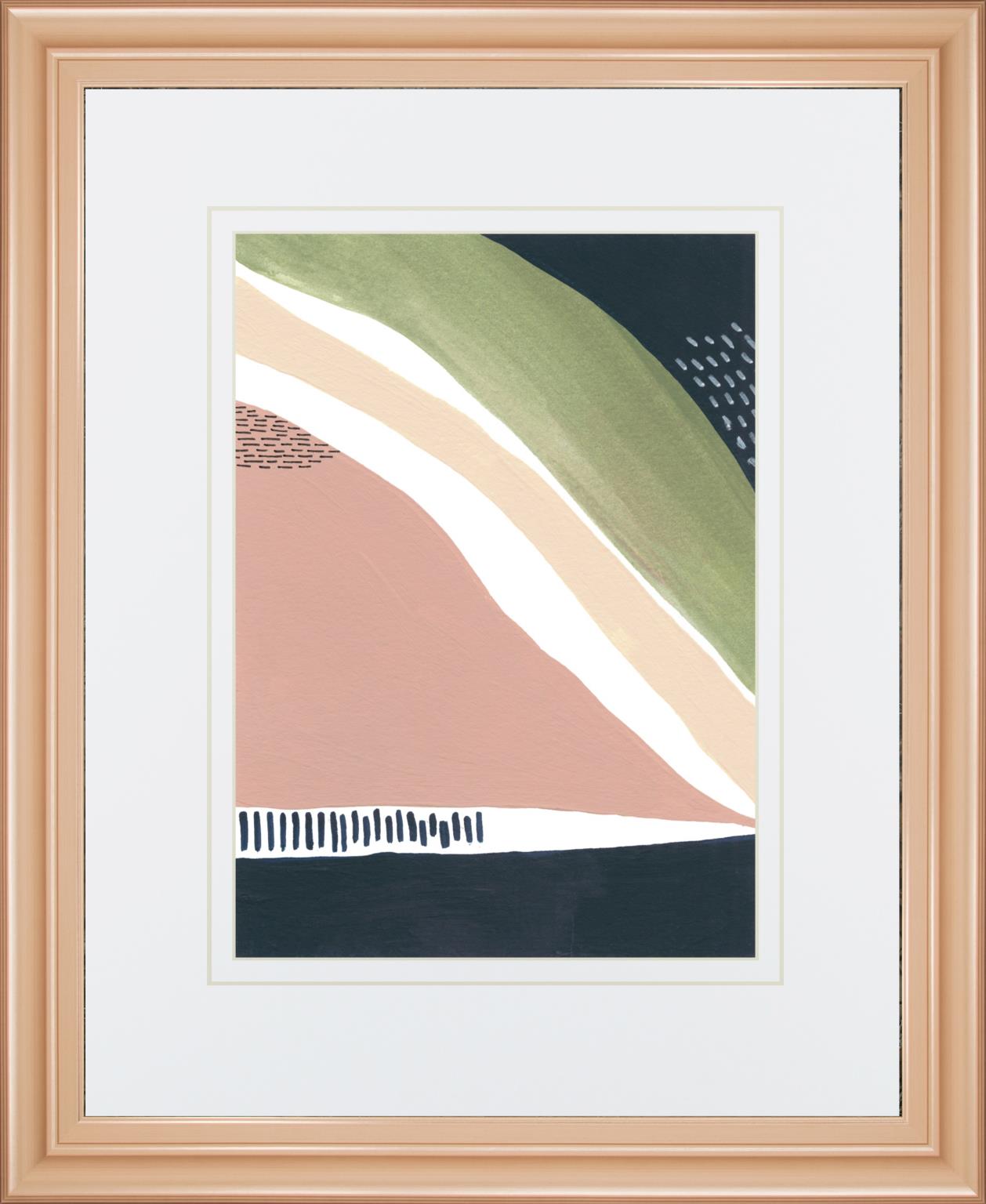 Simple Marks Iv By Regina Moore 34X40 Framed Print